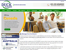 Tablet Screenshot of duckoverseasconsultant.com